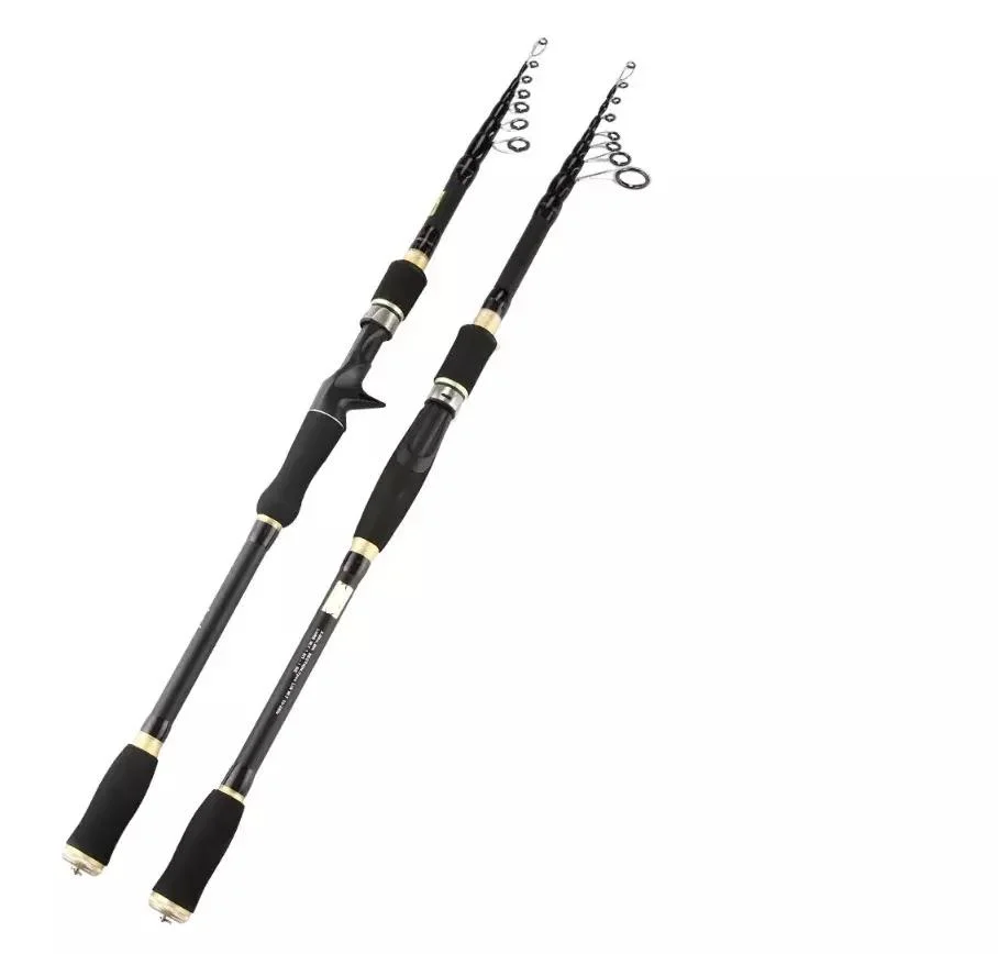 Black Carbon Retractable 1.8m-3.6m Portable Stub Rod
